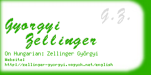 gyorgyi zellinger business card